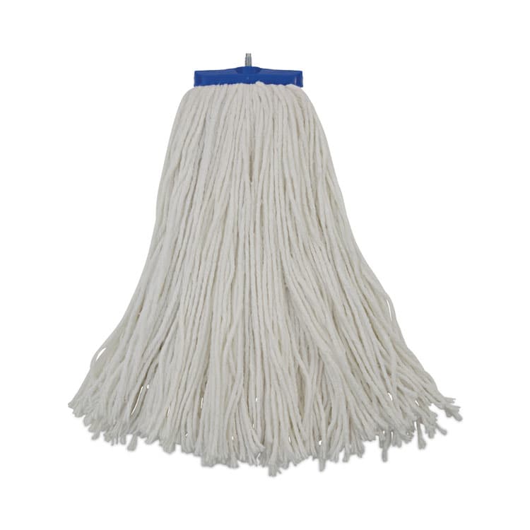 BOARDWALK Cut-End Lie-Flat Wet Mop Head, Rayon, 16 oz, White (BWK716REA)