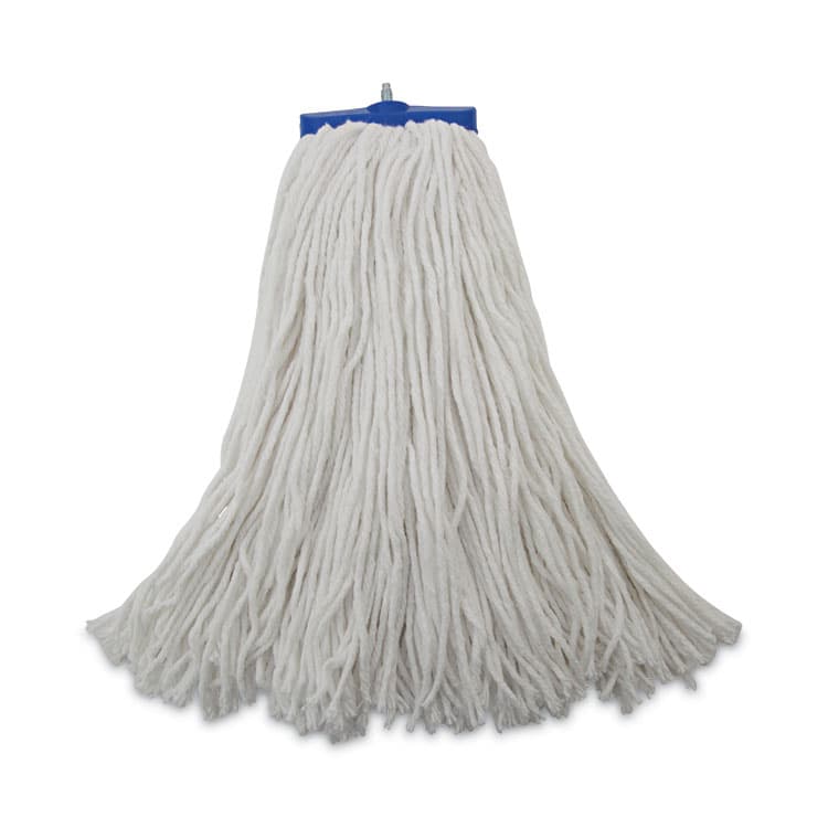 BOARDWALK Mop Head, Economical Lie-Flat Head, Rayon Fiber, 20 oz, White, 12/Carton (BWK720R)