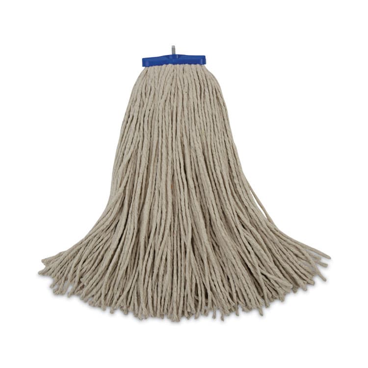BOARDWALK Cut-End Lie-Flat Wet Mop Head, Cotton, 24 oz, White (BWK724CEA)