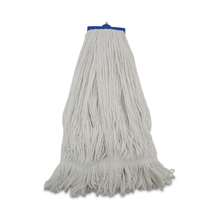 BOARDWALK Mop Head, Lie-Flat Head, Rayon Fiber, 24 oz, White, 12/Carton (BWK824R)