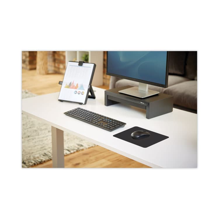FELLOWES MFG. CO. Ultra Thin Mouse Pad with Microban Protection, 9 x 7, Black (FEL5908101) thumbnail 4