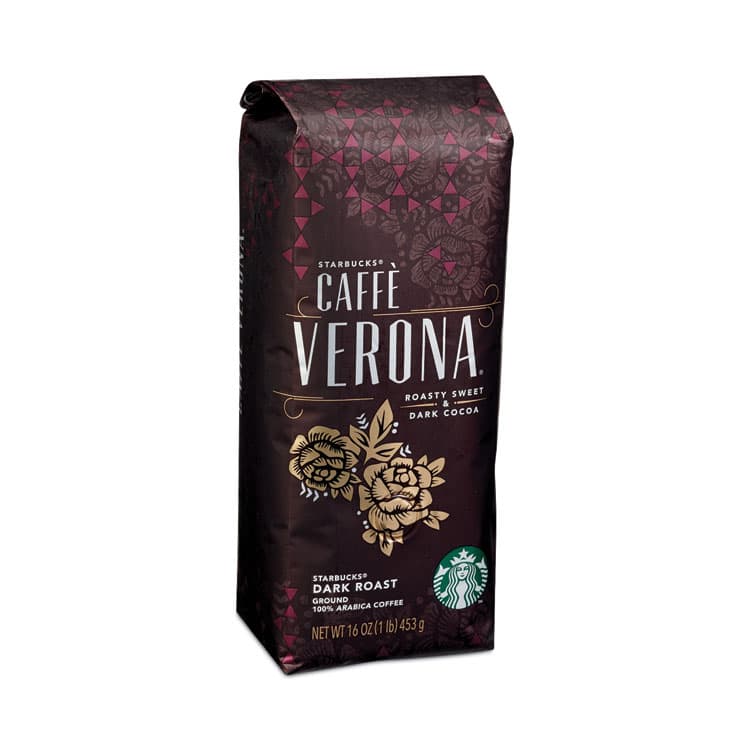 STARBUCKS COFFEE COMPANY Coffee, Caffe Verona, 1 lb Bag, 6/Carton (SBK11018131CT)