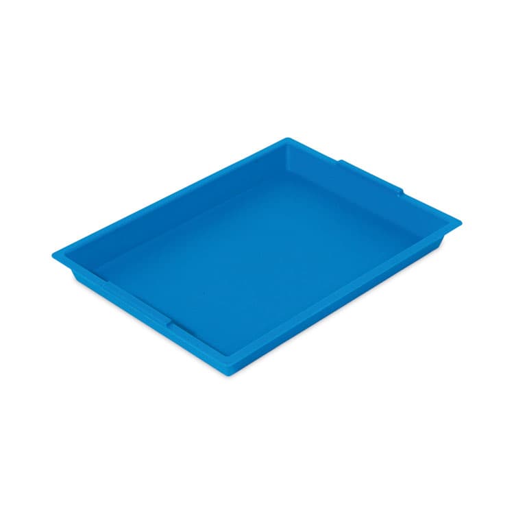 DEFLECTO CORPORATION Little Artist Antimicrobial Finger Paint Tray, 16 x 1.8 x 12, Blue (DEF39507BLU) thumbnail 2