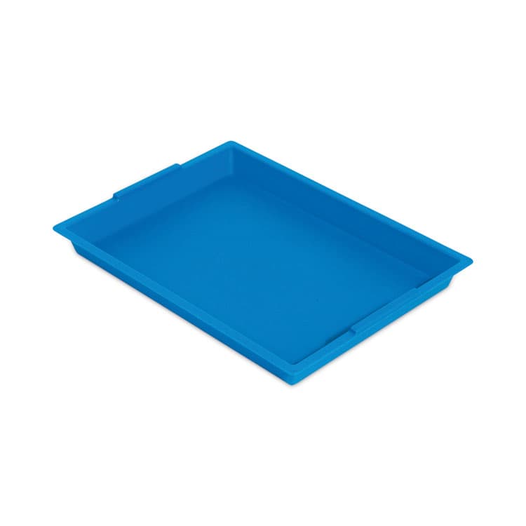DEFLECTO CORPORATION Little Artist Antimicrobial Finger Paint Tray, 16 x 1.8 x 12, Blue (DEF39507BLU)