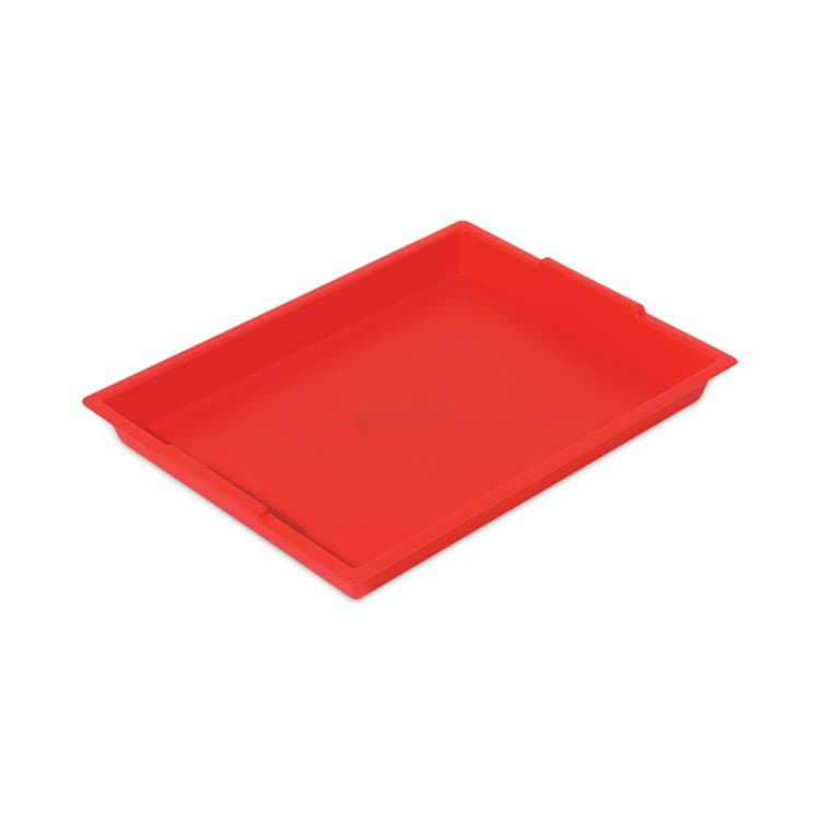 DEFLECTO CORPORATION Little Artist Antimicrobial Finger Paint Tray, 16 x 1.8 x 12, Red (DEF39507RED) thumbnail 2
