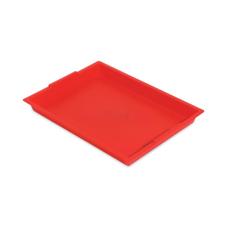 DEFLECTO CORPORATION Little Artist Antimicrobial Finger Paint Tray, 16 x 1.8 x 12, Red (DEF39507RED)