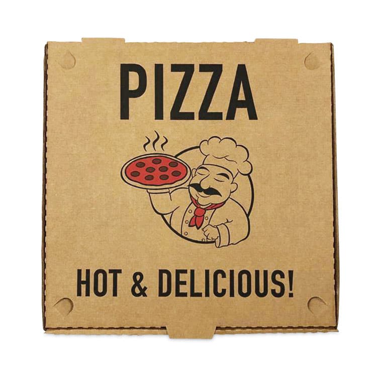 REMCODA LLC Pizza Boxes, 14 x 14 x 2, Brown, Paper, 50/Pack (RMA661631253328) thumbnail 2
