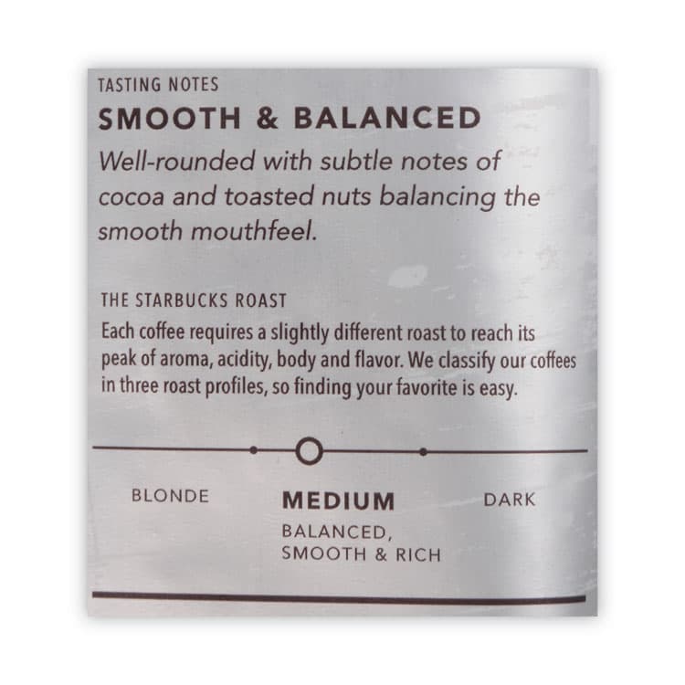 STARBUCKS COFFEE COMPANY Coffee, Pike Place, 1 lb Bag, 6/Carton (SBK11018186CT) thumbnail 3