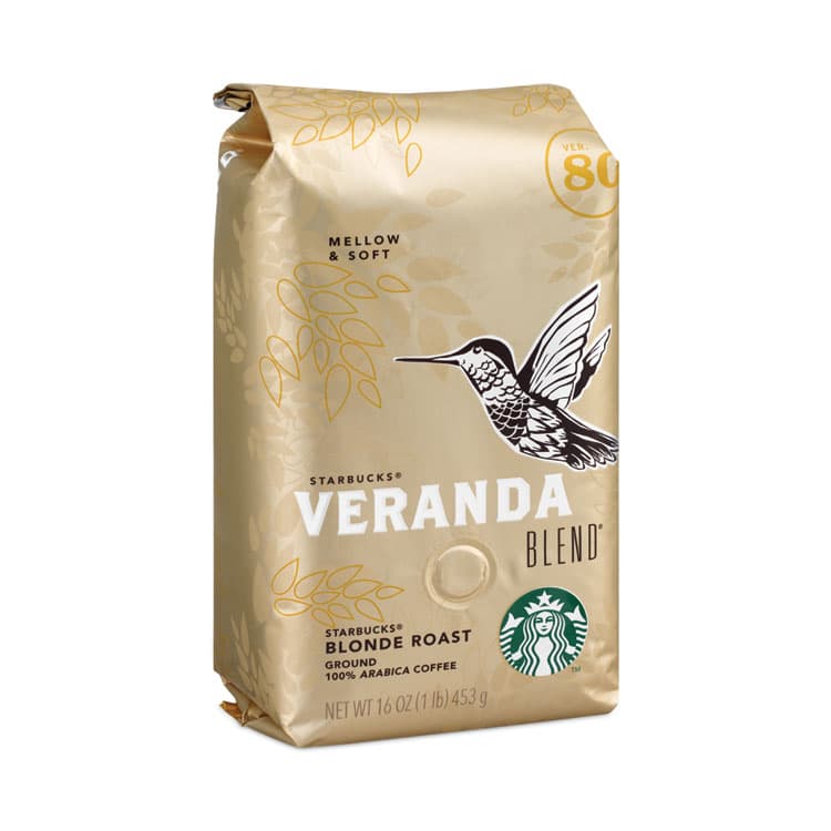STARBUCKS COFFEE COMPANY VERANDA BLEND Coffee, Ground,1 lb Bag, 6/Carton (SBK11019631CT)