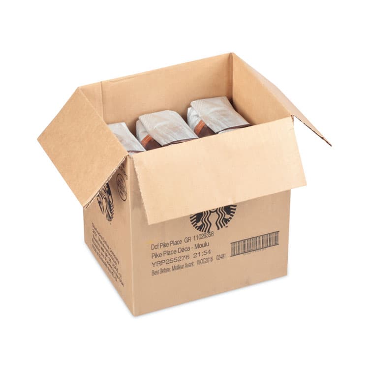 STARBUCKS COFFEE COMPANY Coffee, Pike Place Decaf, 1 lb Bag, 6/Carton (SBK11029358CT) thumbnail 2