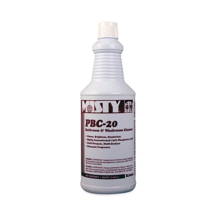 ZEP . PBC-20 Bathroom and Washroom Cleaner, Cherry Scent, 1 qt Bottle, 12/Carton (AMR1038804)