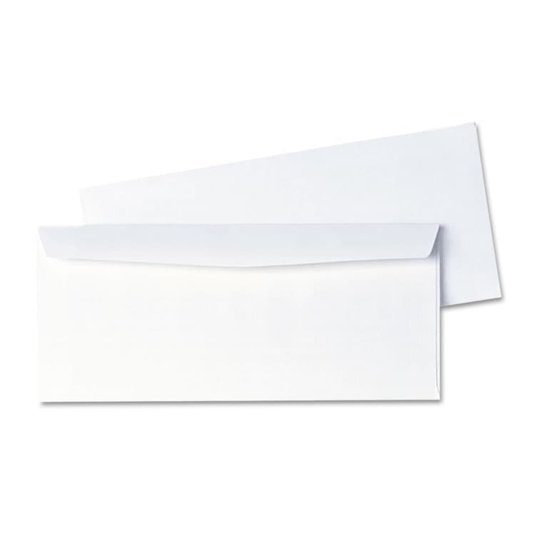 QUALITY PARK PRODUCTS Business Envelope, #10, Commercial Flap, Diagonal Seam, Gummed Closure, 24 lb Bond Weight Paper, 4.13 x 9.5, White, 1,000/Box (QUA90020B)