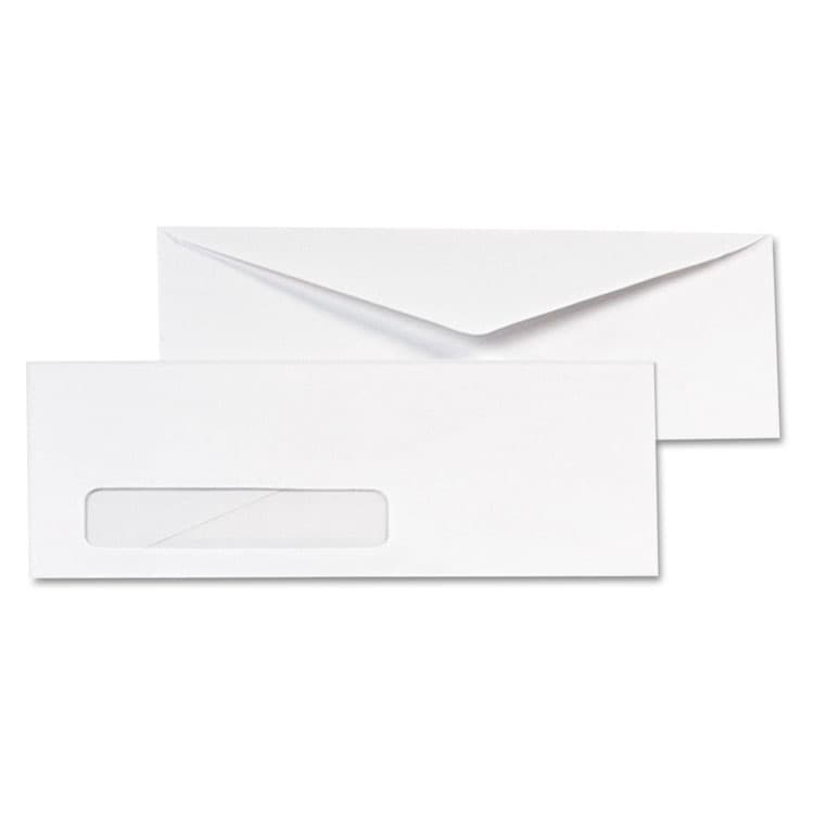 QUALITY PARK PRODUCTS Invoice-Format Address-Window Envelope, #10, Commercial Flap, Gummed Closure, 4.13 x 9.5, White, 500/Box (QUA90120) thumbnail 2
