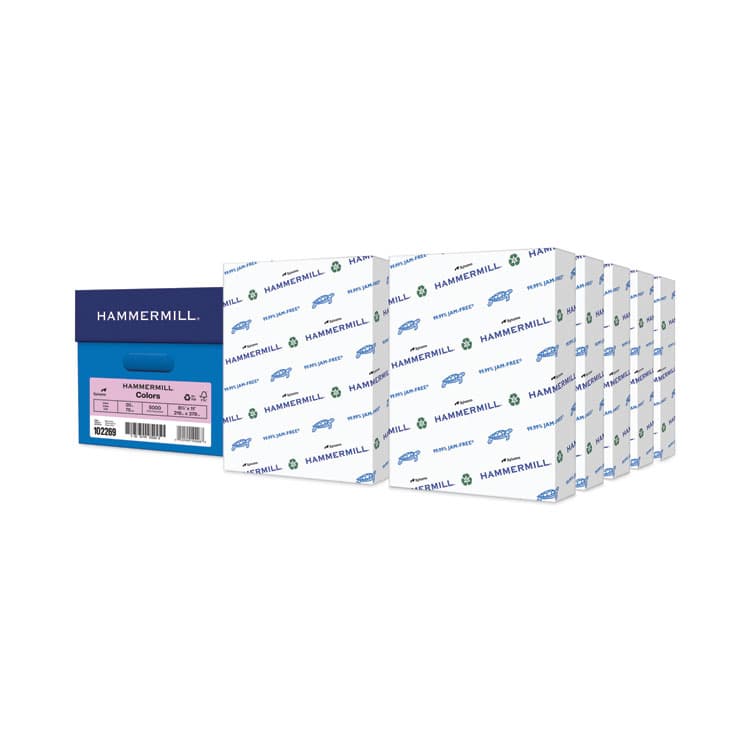 HAMMERMILL/HP EVERYDAY PAPERS Colors Print Paper, 20 lb Bond Weight, 8.5 x 11, Lilac, 500 Sheets/Ream, 10 Reams/Carton (HAM102269CT)