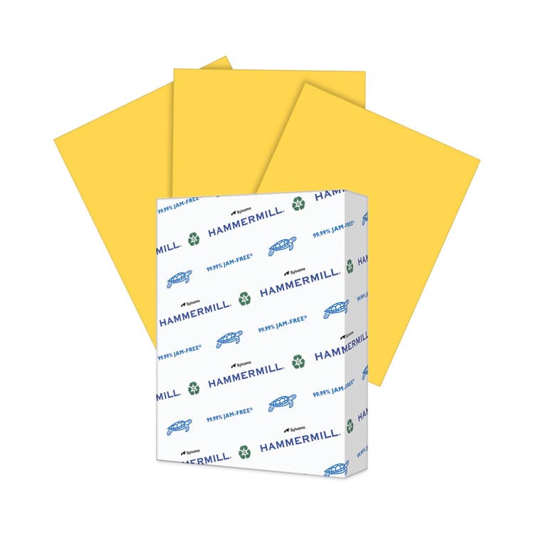 HAMMERMILL/HP EVERYDAY PAPERS Colors Print Paper, 20 lb Bond Weight, 8.5 x 11, Goldenrod, 500/Ream (HAM103168)