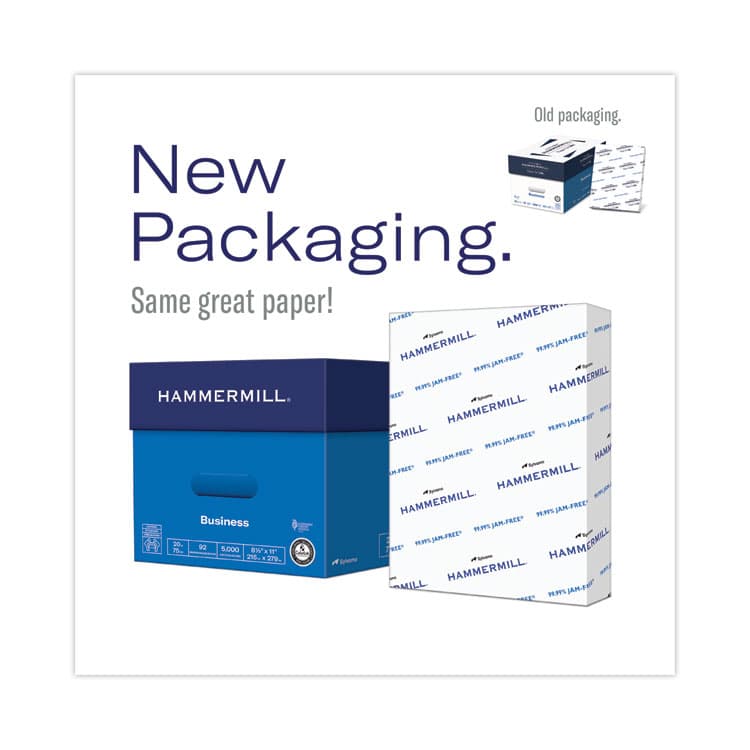 HAMMERMILL/HP EVERYDAY PAPERS Copy Plus Print Paper, 92 Bright, 3-Hole, 20-lb Bond Weight, 8.5 x 11, White, 500/Ream (HAM105031) thumbnail 2