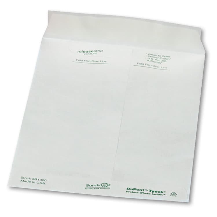 QUALITY PARK PRODUCTS Lightweight 14 lb Tyvek Catalog Mailers, #6 1/2, Square Flap, Redi-Strip Adhesive Closure, 6 x 9, White, 100/Box (QUAR1320) thumbnail 2