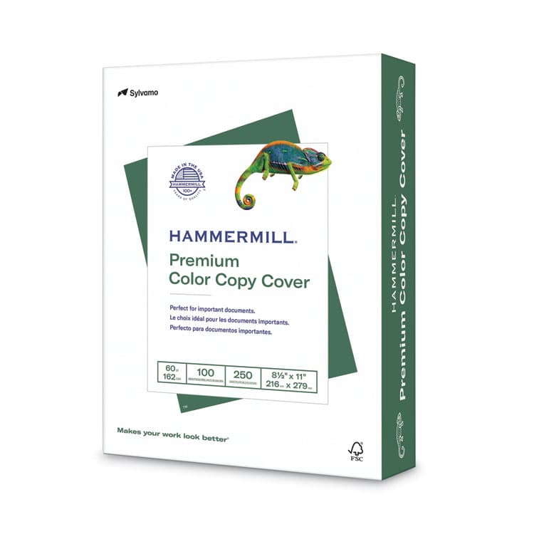 HAMMERMILL/HP EVERYDAY PAPERS Premium Color Copy Cover, 100 Bright, 60 lb Cover Weight, 8.5 x 11, 250/Pack (HAM122549)
