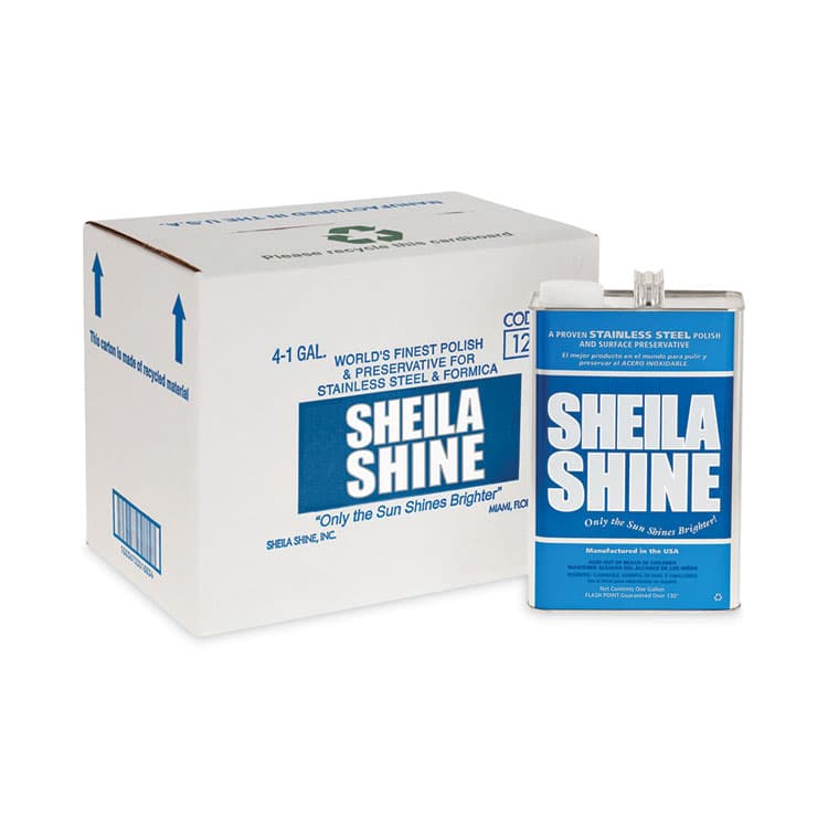 SHEILA SHINE, . Stainless Steel Cleaner and Polish, 1 gal Can, 4/Carton (SSI4CT)