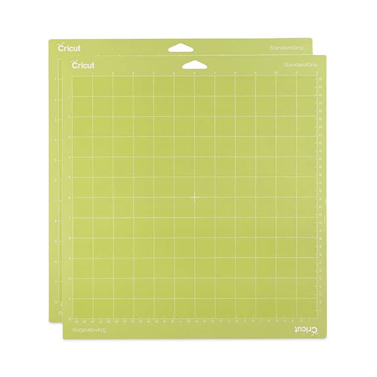 PROVO CRAFT & NOVELTY, . StandardGrip Machine Mat, 1" Grid, 12" x 12", Green, 2/Pack (CCU2001974)