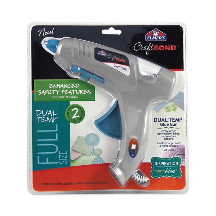 ELMER'S PRODUCTS, . CraftBond Glue Gun, 40 W, Blue/Gray (EPIE6050)
