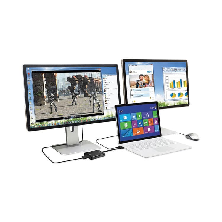 J5CREATE USB to HDMI/DVI Adapter, 7.87", Black (JCRJUA350A) thumbnail 2