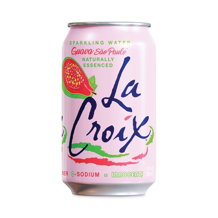 NATIONAL BEVERAGE CORP. Sparkling Water, Guava Sao Paulo, 12 oz Can, 12 Cans/Pack, 2 Packs/Carton (LCXNAV40113) thumbnail 2