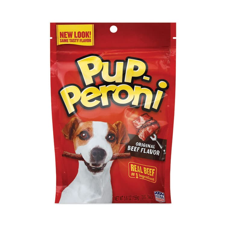 BIG HEART PET Original Beef Flavor Dog Snack Sticks, 8 oz Pouch, 8/Carton (PPXSMU51021CS)