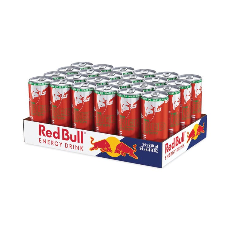 RED BULL GMBH The Red Edition Energy Drink, Watermelon, 8.4 oz Can, 24/Carton (RDBRBD45448)