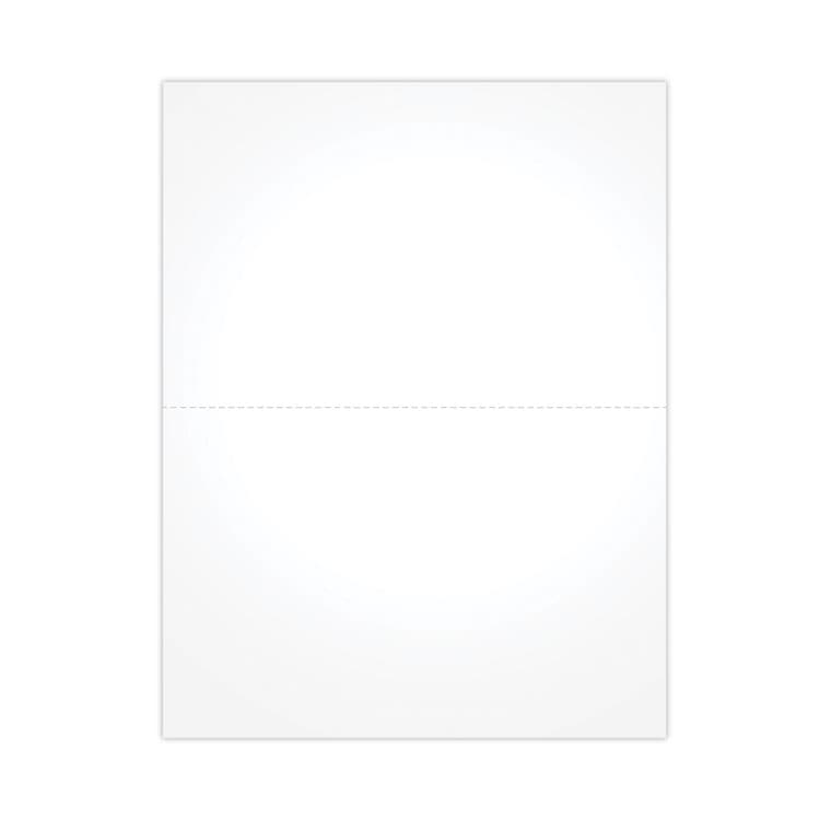 TOPS BUSINESS FORMS Blank Cut Sheets for W-2 or 1099 Tax Forms, 2-Up Style, 8.5 x 11, White, 100/Pack (TOPBLW2Q)