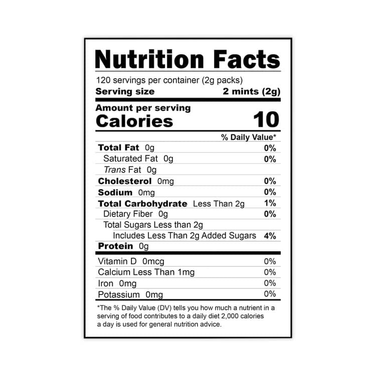 VERMINTS . VerMints Organic Mints/Pastilles, Assorted Flavors, 2 Mints/0.7 oz Individually Wrapped, 120/Box (VEMVNT00991) thumbnail 4