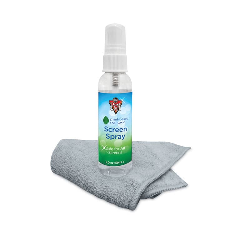 FALCON SAFETY Laptop Computer Cleaning Kit, 50 mL Spray/Microfiber Cloth (FALDPTC)