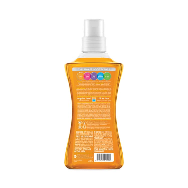 METHOD PRODUCTS . 4X Concentrated Laundry Detergent, Ginger Mango, 53.5 oz Bottle, 4/Carton (MTH01490) thumbnail 2