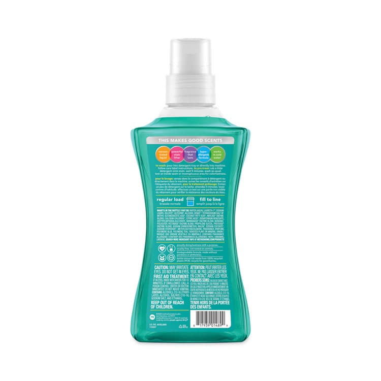 METHOD PRODUCTS . 4X Concentrated Laundry Detergent, Beach Sage, 53.5 oz Bottle, 4/Carton (MTH01489) thumbnail 2