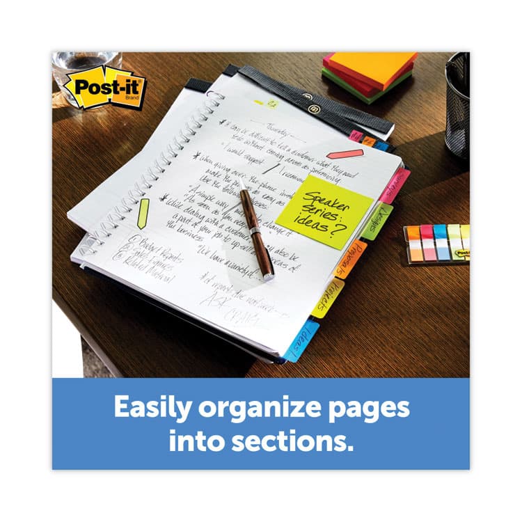 3M/COMMERCIAL TAPE DIV. Lined Tabs, 1/5-Cut, White, 2" Wide, 50/Pack (MMM686F50WH) thumbnail 4