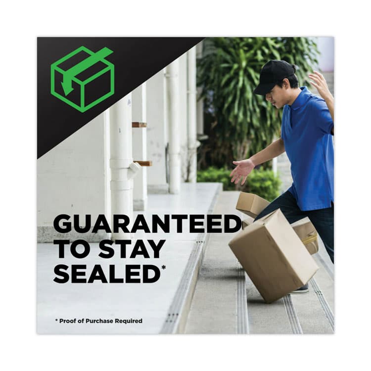 3M/COMMERCIAL TAPE DIV. Tough Grip Moving Packaging Tape with Dispenser, 3" Core, 1.88" x 38.2 yds, Clear, 2/Pack (MMM3500S21RD) thumbnail 3