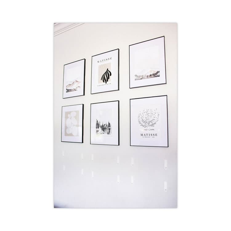 3M/COMMERCIAL TAPE DIV. Damage-Free Hanging Picture Hanging Strip Pairs, Holds Up to 2.5 lb, Medium: 0.75" x 2.75", White, 12/Pack (MMM1720412ES) thumbnail 3