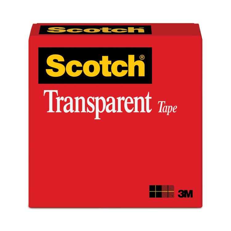 3M/COMMERCIAL TAPE DIV. Transparent Tape, 3" Core, 0.75" x 72 yds, Transparent (MMM600342592)