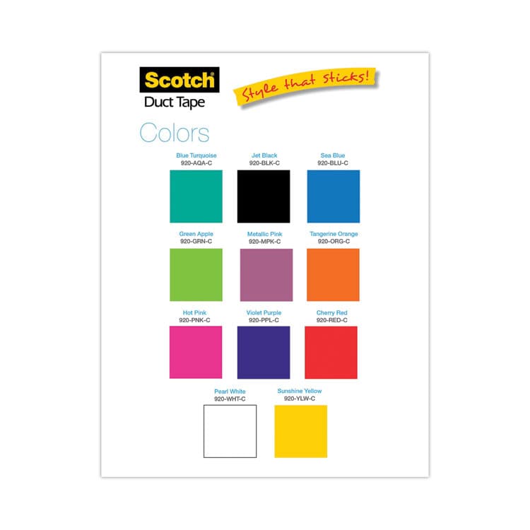 3M/COMMERCIAL TAPE DIV. Duct Tape, 1.88" x 20 yds, Cherry Red (MMM70005058188)