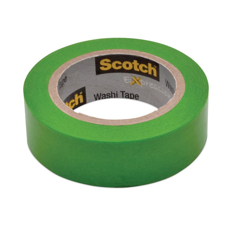 3M/COMMERCIAL TAPE DIV. Expressions Washi Tape, 1.25" Core, 0.59" x 32.75 ft, Green (MMM70005188761) thumbnail 2