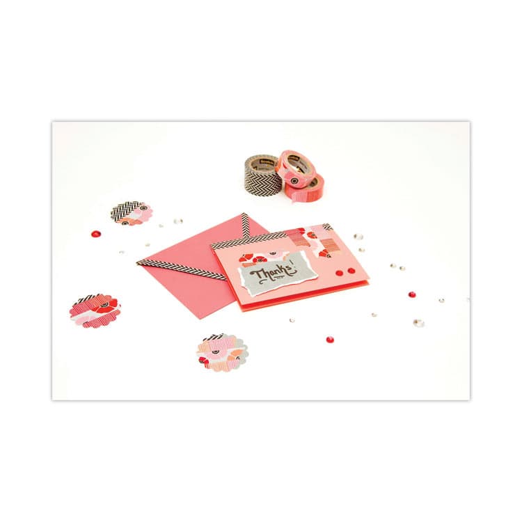 3M/COMMERCIAL TAPE DIV. Expressions Washi Tape, 1.25" Core, 0.59" x 32.75 ft, Green (MMM70005188761) thumbnail 4