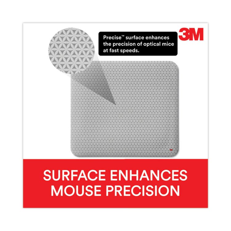 3M/COMMERCIAL TAPE DIV. Precise Battery-Saving Mouse Pad with Nonskid Back, 9 x 8, Bitmap Design (MMMMP114BSD1) thumbnail 3