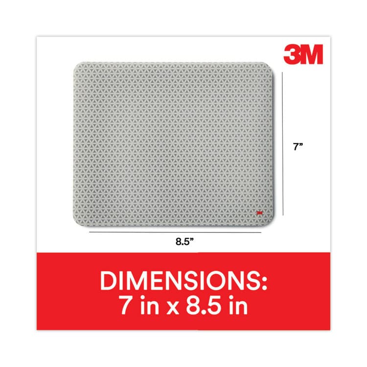 3M/COMMERCIAL TAPE DIV. Precise Battery-Saving Mouse Pad with Nonskid Repositionable Adhesive Back, 8.5 x 7, Bitmap Design (MMMMP200PS) thumbnail 2