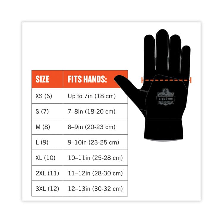 ERGODYNE CORPORATION ProFlex 821 Smooth Surface Handling Gloves, Large, Black, Pair (EGO17234) thumbnail 2