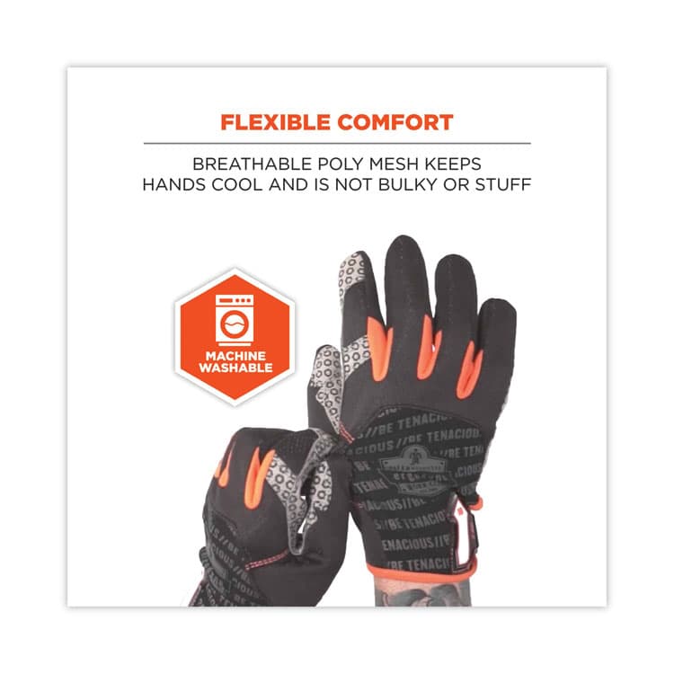 ERGODYNE CORPORATION ProFlex 821 Smooth Surface Handling Gloves, Large, Black, Pair (EGO17234) thumbnail 3