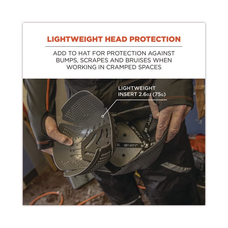 ERGODYNE CORPORATION Skullerz 8945F(x) Universal Bump Cap Insert - Extra Venting, Charcoal (EGO23481) thumbnail 2