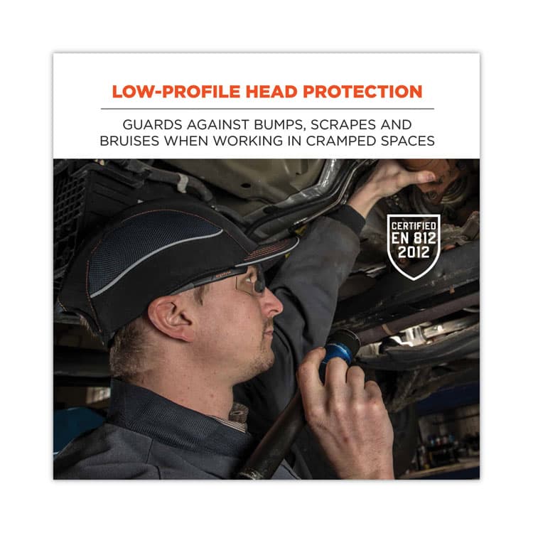 ERGODYNE CORPORATION Skullerz 8950 Bump Cap Hat, Micro Brim, Navy (EGO23341) thumbnail 3