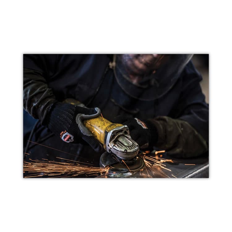 ERGODYNE CORPORATION ProFlex 9000 Lightweight Anti-Vibration Gloves, EN388: 3343, Large, Black, Pair (EGO16454) thumbnail 2