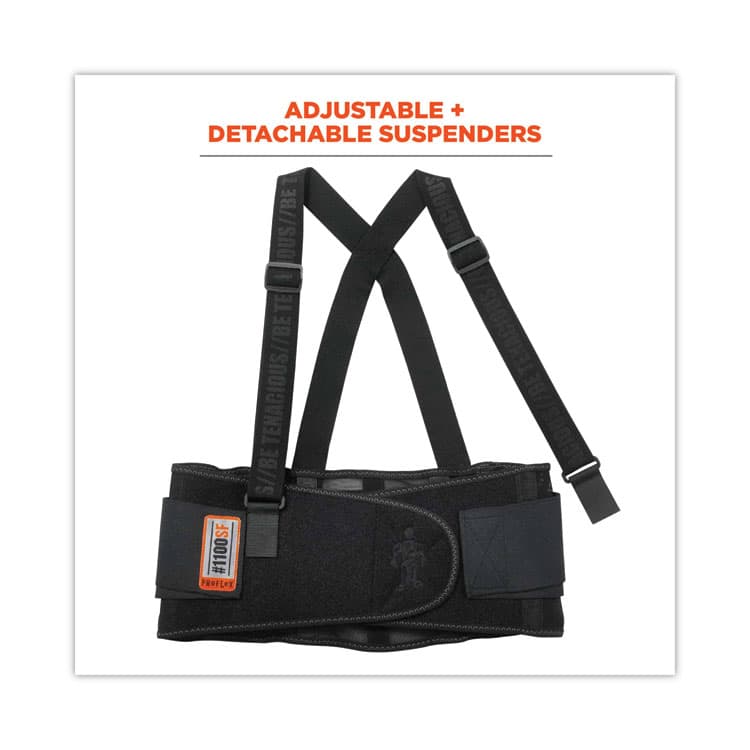 ERGODYNE CORPORATION ProFlex 1100SF Standard Spandex Back Support Brace, Medium, 30" to 34" Waist, Black (EGO11603) thumbnail 2