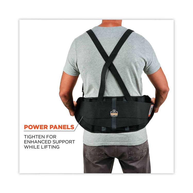 ERGODYNE CORPORATION ProFlex 100 Economy Spandex Back Support Brace, 2X-Large, 42" to 46" Waist, Black (EGO11386) thumbnail 3